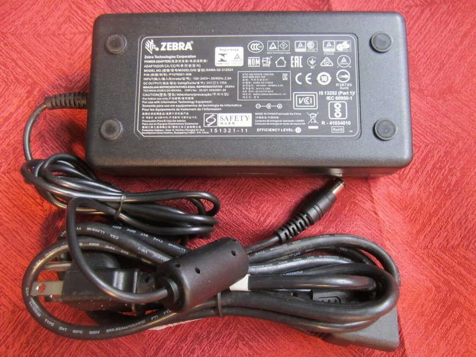 Zebra Power Adapter GK420t Gk420d GX420t ZD410 ZD420 ZD620  HC100  printer - Image 1 of 1
