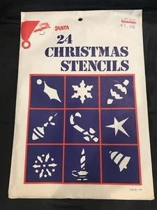 Vintage Chase Products Broadview, IL, Santa 24 Weihnachtsschablonen Neu in Verpackung - Bild 1 von 2