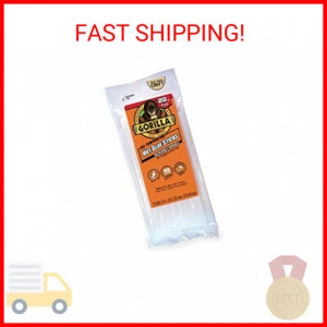 Gorilla Hot Glue Sticks, Full Size, 8" Long x .43" Diameter, 20 Count, Clear, Bo - Picture 1 of 2