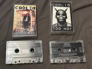 Coolio Too Hot & 1234 cassette Bundle single Hip Hop Gangsta Tape’s X 2 Singles - Picture 1 of 9