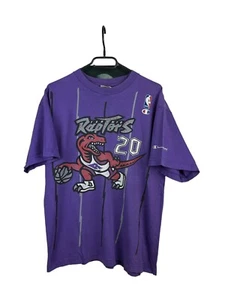 Vintage Champion Toronto Raptors #20 Stoudamire NBA Shirt Jersey Over Print Sz M - Picture 1 of 11