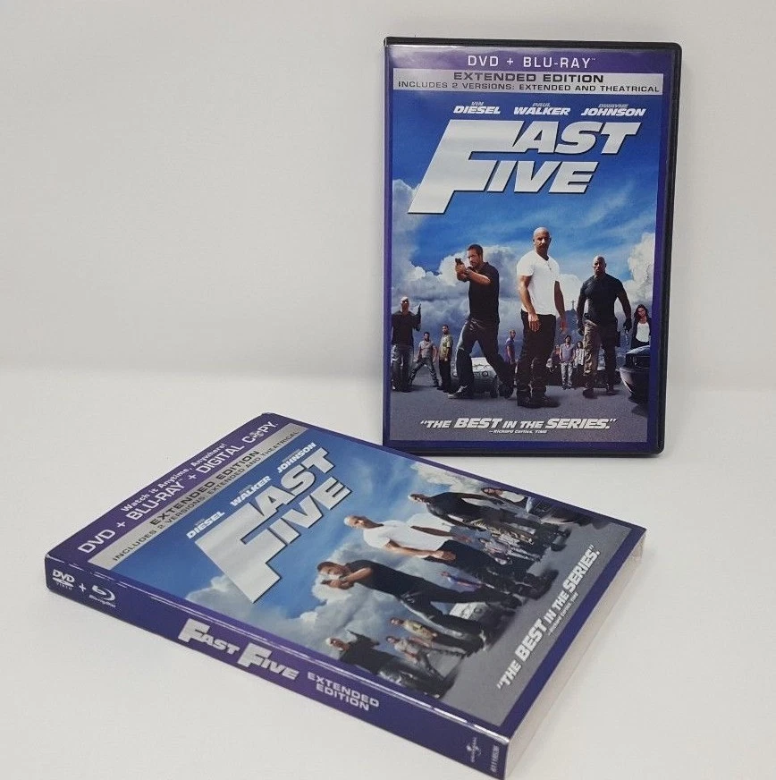 Fast Five (Blu-ray/DVD, 2011, 2-Disc Set, Rated/Unrated Includes Digital Copy DV - Image 1 of 4