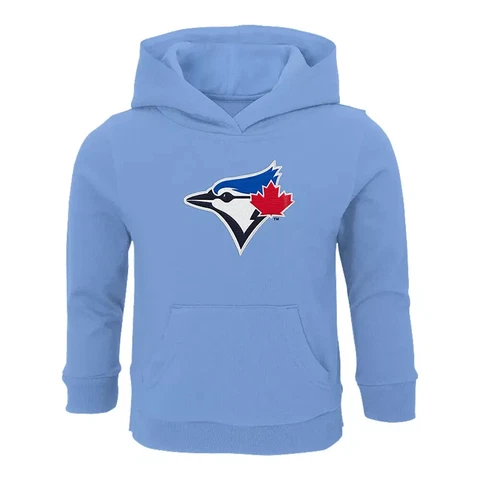 Children Toronto Blue Jays Powder Blue Primary Logo Pullover Hoodie Outerstuff Cover