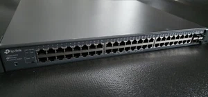 Tp-Link T1600G-52PS 48-Port Gigabit Smart POE+ Switch w/ Rack Ears, Power Cord - Picture 1 of 5