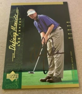 LEE JANZEN AUTOGRAPHED 2001 UPPER DECK GOLF CARD W/COA - Picture 1 of 1
