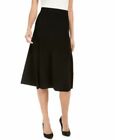 Anne Klein Skirt Size: Large Midi Princess Seam Textured - Black - $109