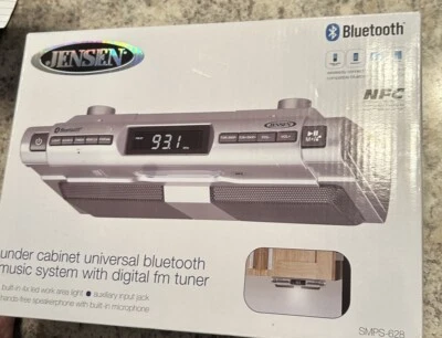 JENSEN SMPS-628 Under Cabinet Universal Bluetooth Music System With Digital FM - Image 1 of 4