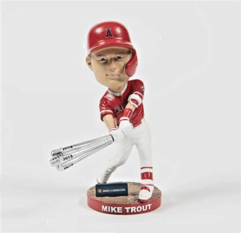 ENVÍO GRATUITO ~ Mike Trout 2023 Silver Slugger California Angels Bobblehead SGA Foto 1 de 1