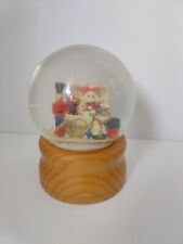Vintage R.O.C Snow Globe - Nutcracker and Toy Chest - Good Condition