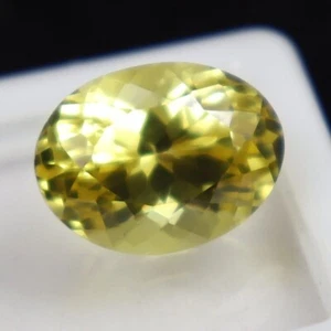 Natural Ceylon Yellow Sapphire Faceted GIE Certified 9.75 Ct Loose Gemstone 526 - Picture 1 of 7