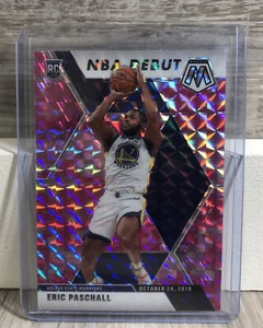 Tarjeta de novato debut 2019-20 Camo Pink Mosaic Prizm Eric Paschall RC NBA #272 - Imagen 1 de 7