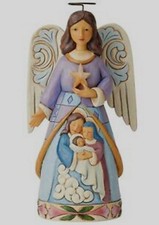 Jim Shore STARLIT SERENITY Angel with Holy Family Holiday Christmas Jesus NEW