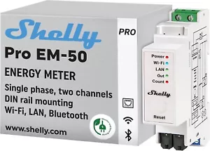 Nuovissimo misuratore di energia Shelly Pro EM-50 con controllo appaltatore NUOVO - Foto 1 di 5