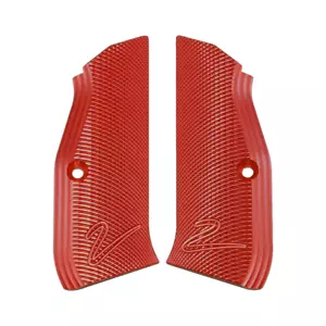 CZ® Original CZ TS 2 Grips - High Quality Hard Elox - Red/Long - Factory New - Picture 1 of 1