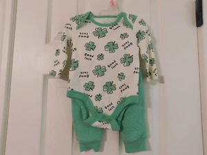 Wonder Nation BG St. Pats Creeper Set -- 3/6 Monate Nation - Bild 1 von 2
