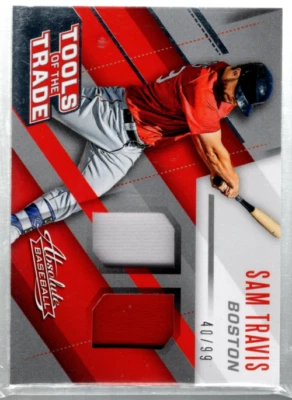 B4800- 2017 Absolute Tools of the Trade Materials Double #13 Sam Travis /99 - Image 1 of 2