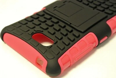 For Nokia Lumia 820 Pink Strong Tough Rugged Tradesman Tough Case Cover Stand - image 1 of 4