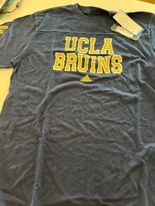 Men's T-Shirt NEW  Large NCAA University California Los Angeles UCLA Adidas Blue - Picture 1 of 3