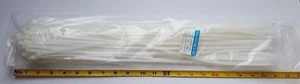 200 PCS. 20 INCH CABLE TIES, WHITE, UV WEATHER RESISTANT, 50 LB, 4.8X500 MM, UL - Picture 1 of 5