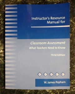 Classroom Assessment: What Teachers Need to Know W. Popham (3rd Edition) PB LN - Bild 1 von 1