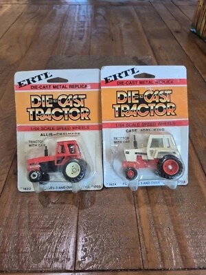 Lot of 2Ertl Die-Cast Tractor 1/64 Allis-Chalmers &Case Agri King Tractors. Nice - Image 1 of 4