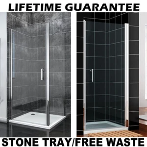 Frameless Enclosure Shower Pivot Hinge Door Glass Screen Panel 700/760/800/900mm - Picture 1 of 16