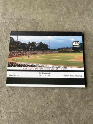 2016 South Carolina Gamecocks Baseball Season Ticket Set Book | Clarke Schmidt Cover