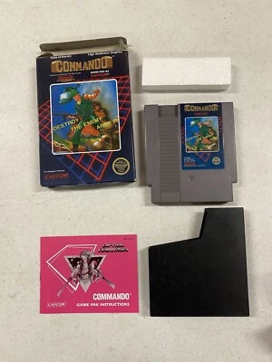 ⚡️Commando (Nintendo, NES) Complete -- 5 Screw / Cardboard hangtab Cib Authentic - Image 1 of 4