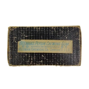 VTG BEEMAN’S PEPSIN CHEWING GUM BEEMAN CHEMICAL CO CLEVELAND OHIO ORIGINAL BOX - Picture 1 of 7