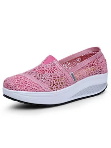 Hollow-out Women Slip On Shoes Lightweight Casual Shoes Clog Loafer Sneakers  - Picture 1 of 58