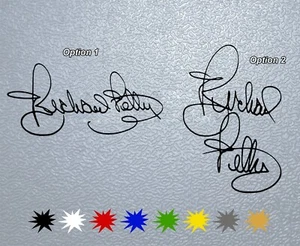 STICKER PEGATINA DECAL VINYL Richard Petty Signature - Picture 1 of 4
