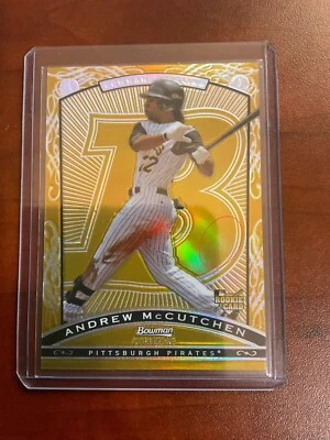Bowman Sterling Andrew McCutchen 2009 #BS-AM-refractor de oro SSP SN: 39/50 - LEER Foto 1 de 4