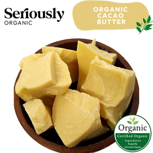 CERTIFIED ORGANIC CACAO COCOA BUTTER :: COLD PRESSED :: GOLD STANDARD - Picture 1 of 5