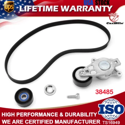 Kit de componentes de transmisión por correa Serpentine para Ford Edge Explorer Lincoln MKX MKZ Mazda Foto 1 de 4