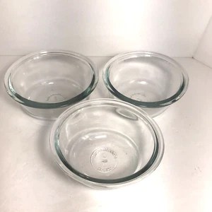 Anchor Hocking 10 oz Oval Clear Glass Custard Dip Salsa Fruit Cups Set of 3 EUC - Picture 1 of 5