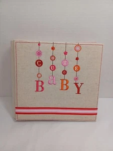 Cute Baby Girl Theme Bound Photo Album Book 40 Pages Holds 160 Photos New  - Picture 1 of 11