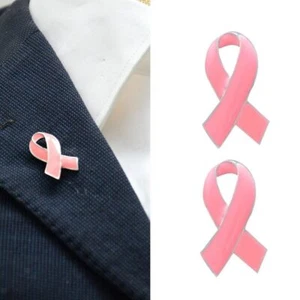 2Pcs Prevention Cancer Awareness Breast Cancer Awareness Enamel Women - Picture 1 of 7