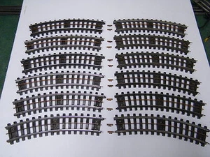 12 - LIONEL #31 SUPER O GEBOGENES GLEIS MIT ALLEN SCHIENENSTIFTEN & SAMMELSCHIENE GEREINIGT - Bild 1 von 4