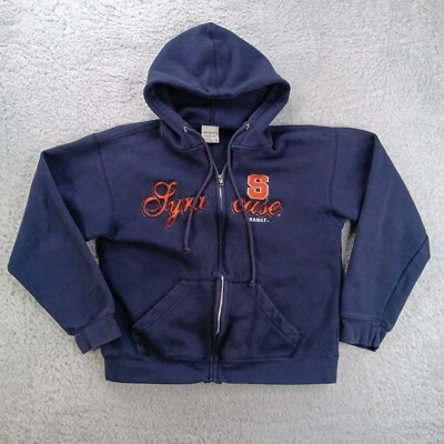 Camp David Hoodie Womens Medium Purple Muff Pocket Drawstring Full Zip Syracuse - Image 1 of 4