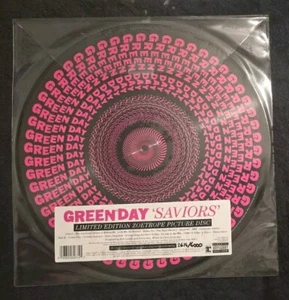 GREEN DAY SAVIORS ZOETROPE PICTURE DISC VINYL LP HAND NUMBERED 2614/4000 NEW - Picture 1 of 3