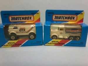 MATCHBOX 1/75 MB68 4X4 CHEV VAN "CASTROL & MB5 PETERBUILT "AMPOL" TANKER MBX - Picture 1 of 4