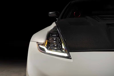 2009-2021 Nissan 370Z Morimoto XB EVO Hybrid LED Headlights Plug and Play - Image 1 of 4