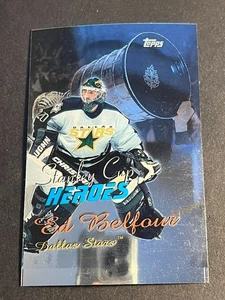 Caja 3: 1999-00 Topps Cromo SIN CORTAR PRUEBA INFERIOR Stanley Cup Heroes Ed Belfour - Imagen 1 de 2