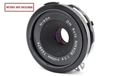 [Почти как новый] Nikon GN Auto NIKKOR 45 мм f/2.8 компактный блин объектив из Японии - Изображение 1 из 4