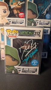 Funko POP! Arrow John Diggle 212 Fugitive Signed By David Ramsey with COA - Picture 1 of 6