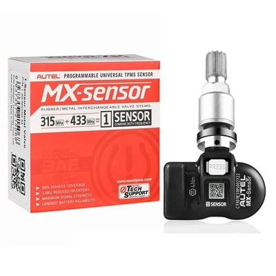 4PCS Autel TPMS MX-Sensor 315MHz + 433MHz 2in1 Programmable Tire Pressure Sensor - Image 1 of 4