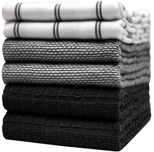 Premium Küchentücher (20”x 28”, 6er Pack) | Große Baumwollhandtücher | Flach &... - Bild 1 von 6
