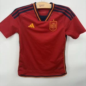 Spain Team Jersey Home Football Soccer Shirt  Adidas Young M 11-12YRS Boys #10X - Picture 1 of 5