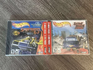 HOT WHEELS STUNT TRACK DRIVER & STUNT TRACK DRIVER 2 BUNDLE CD-ROM PC SEALED NEW - Bild 1 von 2