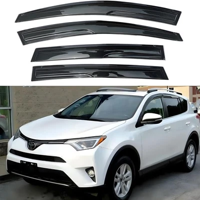 2013-2018 Toyota RAV4 Mugen Style Window Visors Rain Sun Deflectors Guards - Image 1 of 4